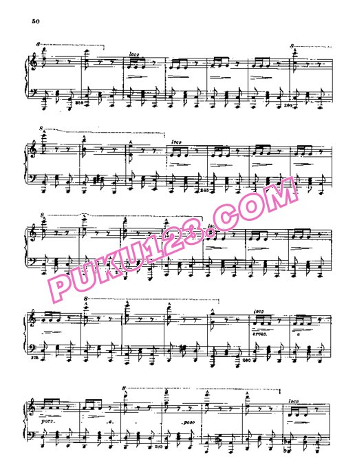 天天钢琴网-免费下载Rossini - Un Petit Train de Plaisir