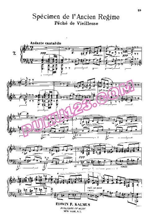 天天钢琴网-免费下载Rossini - Specimen de l Ancien Regime