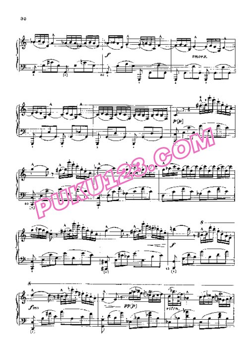 天天钢琴网-免费下载Rossini - Mon Prelude Hygienique du Matin