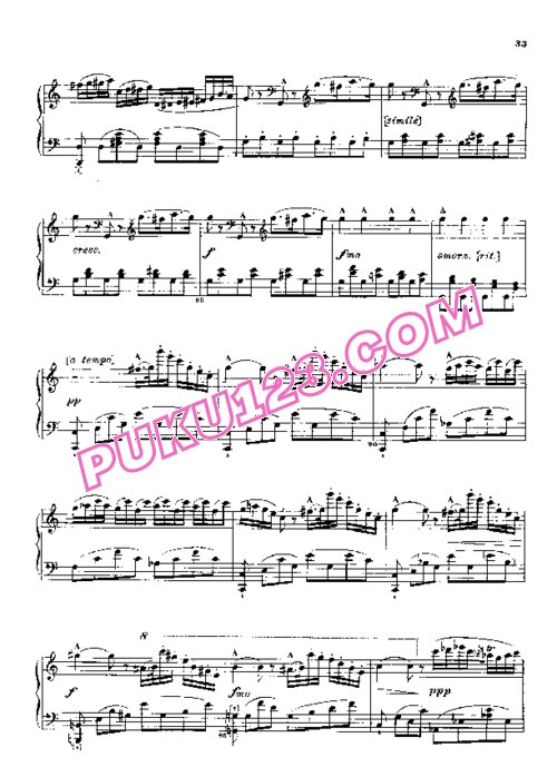 天天钢琴网-免费下载Rossini - Mon Prelude Hygienique du Matin
