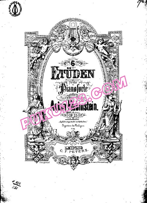 天天钢琴网-免费下载Rubinstein - Six Etudes Op.23