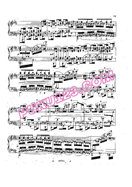 天天钢琴网-免费下载Rubinstein - Ballade (Leonore de Burger) from Miscellenies Op.93 Book.1
