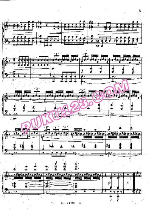 天天钢琴网-免费下载Rubinstein - Scherzo in F Major from Miscellenies Op.93 Book.5