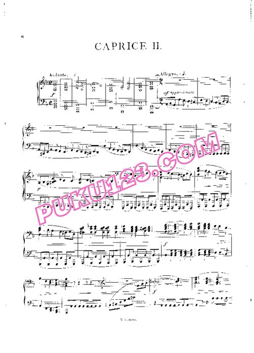 天天钢琴网-免费下载Rubinstein - Drei Capricen Op.21