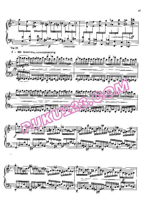 天天钢琴网-免费下载Rzewski - The People United Will Never Be Defeated