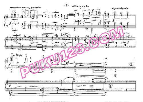 天天钢琴网-免费下载Rzewski - North American Ballad No.5, It Makes A Long Time Man Feel Bad