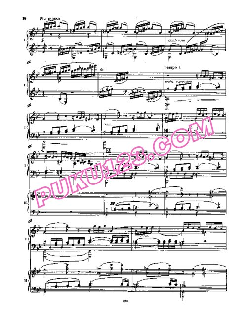 天天钢琴网-免费下载Saint-Saens - Piano Concerto No.2 Op.22 - 2 Pianos 双钢琴版