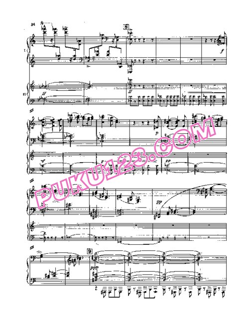 天天钢琴网-免费下载Saint-Saens - Piano Concerto No.2 Op.22 - 2 Pianos 双钢琴版