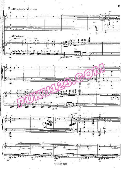 天天钢琴网-免费下载Saint-Saens - Piano Concerto No.3 Op.29 - 2 Pianos