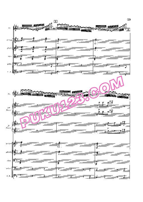 天天钢琴网-免费下载Saint-Saens - Le Carnaval Des Animaux - Full score 总谱