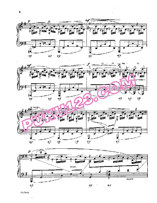天天钢琴网-免费下载Saint-Saens - Siloti - The Swan 西洛蒂改编钢琴独奏版《天鹅》