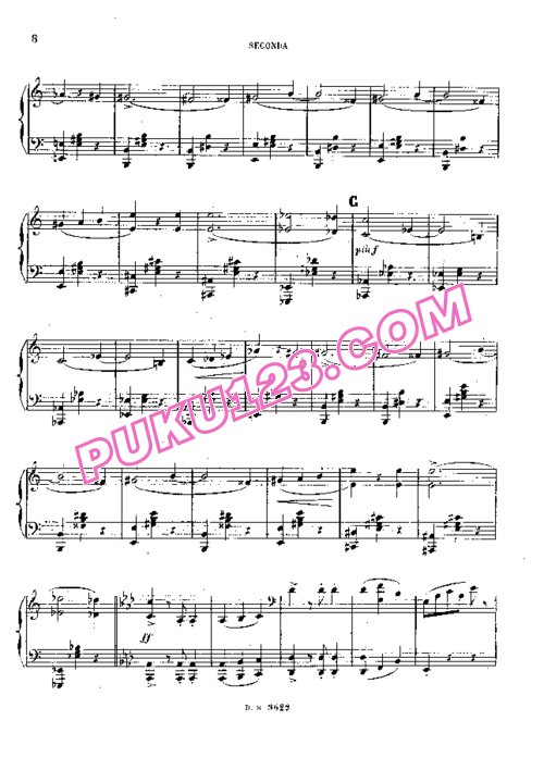 天天钢琴网-免费下载Saint-Saens - Benfeld - Caprice Valse, Wedding Cake Op.76 - 4 Hands 班费尔德改编钢琴四手联弹版