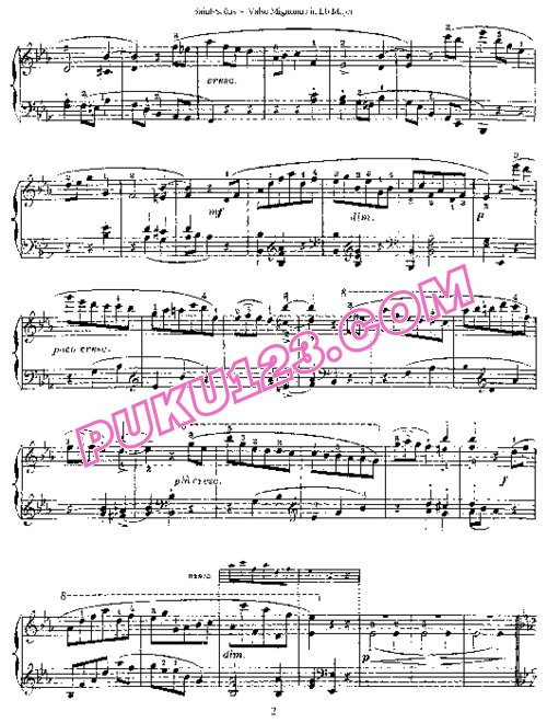 天天钢琴网-免费下载Saint-Saens - Valse Mignonne Op.104