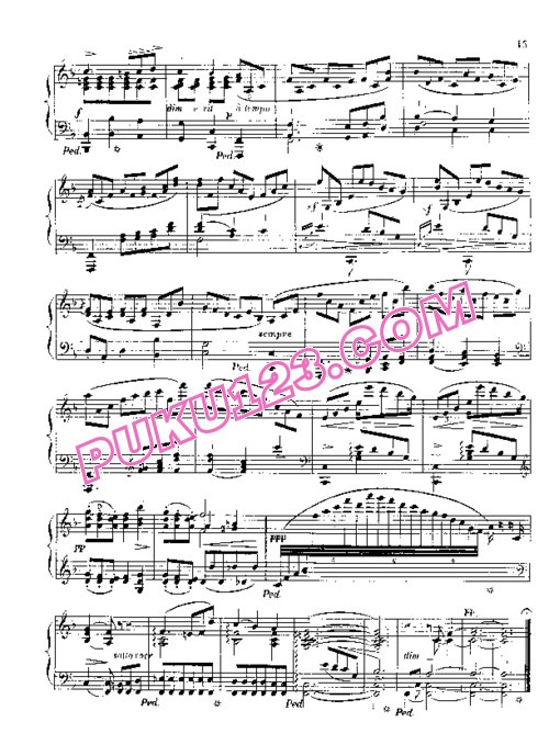 天天钢琴网-免费下载Saint-Saens - 6 Bagatelles Op.3