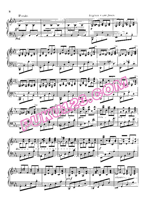 天天钢琴网-免费下载Saint-Saens - 6 Bagatelles Op.3