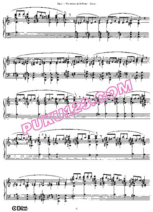 天天钢琴网-免费下载Eric Satie - Sonnerie de la Rose + Croix