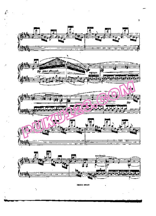 天天钢琴网-免费下载Sauer - Etudes de Concert No.6, Frisson de Feuilles