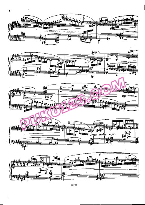 天天钢琴网-免费下载Sauer - Etudes de Concert No.10, Sylphes Glissants