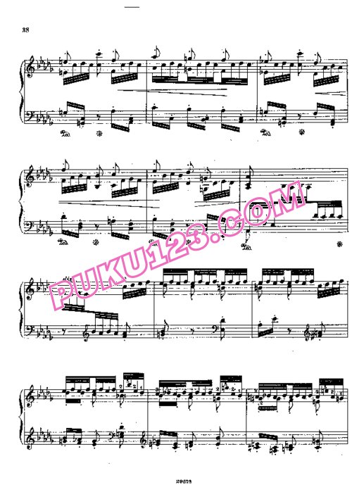 天天钢琴网-免费下载Sauer - Etudes de Concert No.16, Etudes en Trilles