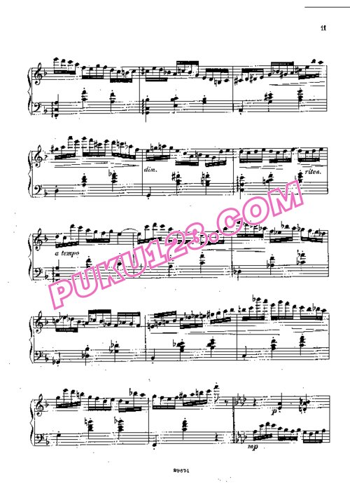 天天钢琴网-免费下载Sauer - Etudes de Concert No.20, A la Valse