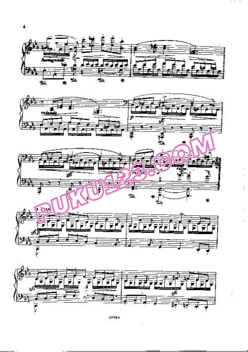 天天钢琴网-免费下载Sauer - Etudes de Concert No.22, Le Vertige