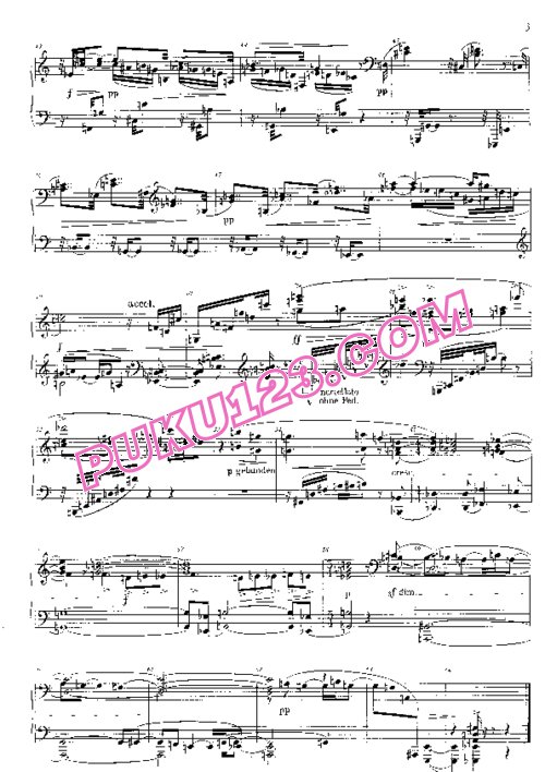 天天钢琴网-免费下载Schoenberg - Drei Klavierstucke Op.11