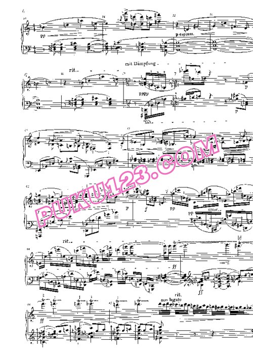 天天钢琴网-免费下载Schoenberg - Drei Klavierstucke Op.11