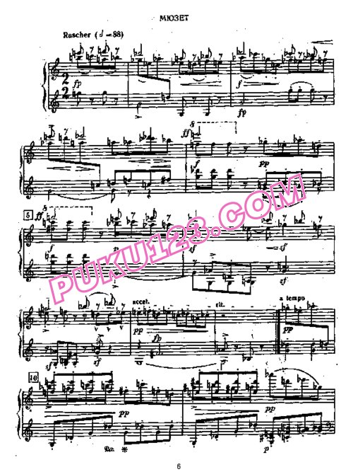天天钢琴网-免费下载Schonberg - Suite for Piano Op.25