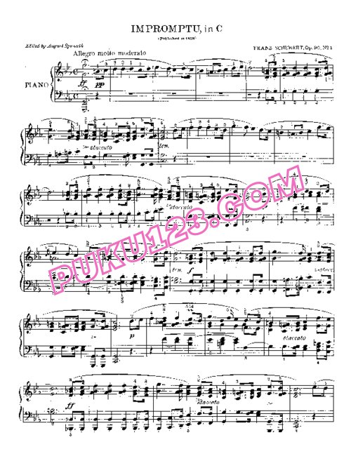 天天钢琴网-免费下载Schubert - 4 Impromptus D.899