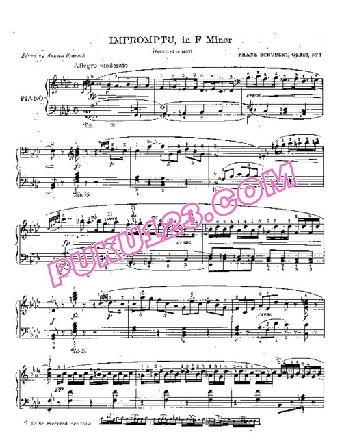 天天钢琴网-免费下载Schubert - 4 Impromptus D.935