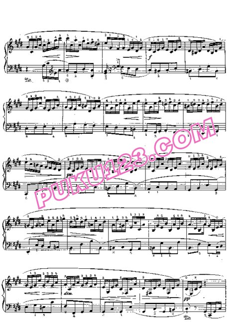 天天钢琴网-免费下载Schubert - Six Moments Musical D.780