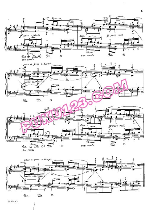 天天钢琴网-免费下载Schubert.-.Godowsky.-.Moment-Musicau-(op.94-3) 戈多夫斯基改编第3首“f小调”