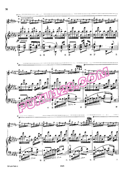 天天钢琴网-免费下载Liszt - Transcription - Schubert - Song 14 - Die Forelle 李斯特改编钢琴独奏版