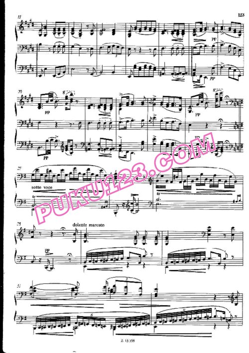 天天钢琴网-免费下载Liszt - Schubert - Der Lindenbaum S.561 李斯特改编钢琴独奏版