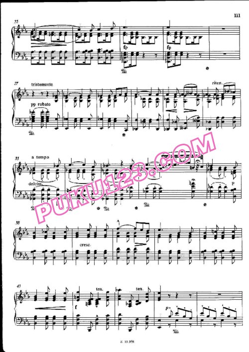 天天钢琴网-免费下载Liszt - Schubert - Die Post from Winterreise S.561-4 李斯特改编钢琴独奏版