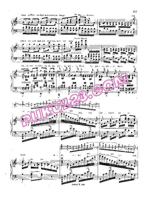 天天钢琴网-免费下载Schubert - Liszt - Die bose Farbe S.565-4 李斯特改编钢琴独奏版