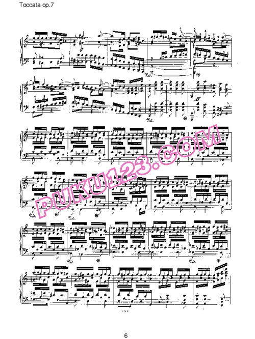 天天钢琴网-免费下载Schumann - Toccata in C Major Op.7