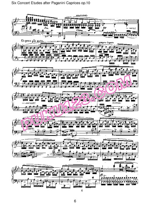天天钢琴网-免费下载Schumann - Concert Etudes after Paganini Caprices Op.10