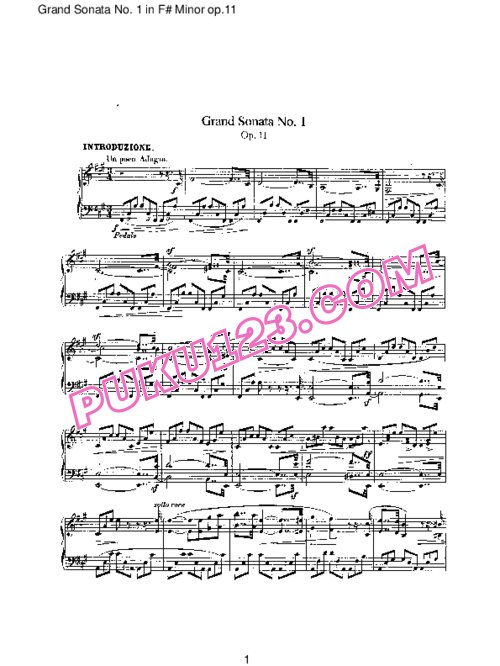 天天钢琴网-免费下载Schumann - Piano Sonata No.1 In f-Sharp Minor Op.11