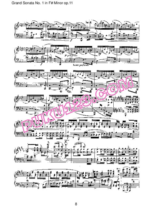 天天钢琴网-免费下载Schumann - Piano Sonata No.1 In f-Sharp Minor Op.11