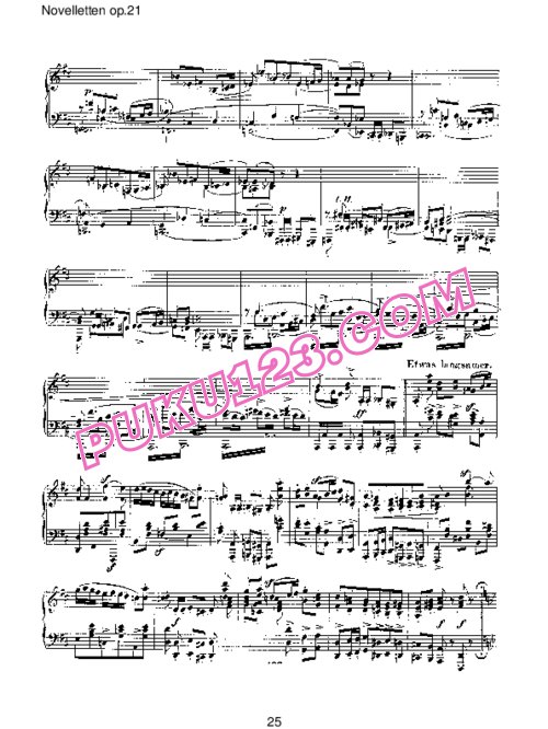天天钢琴网-免费下载Schumann - Novelletten Op.21