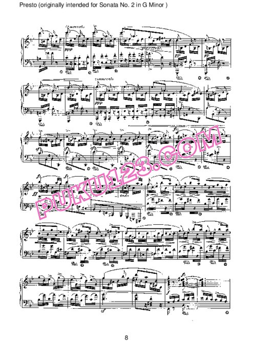 天天钢琴网-免费下载Schumann - Piano Sonata No.2 in g Minor, Supplement Op.22a 补遗