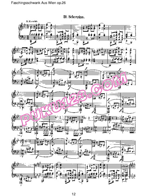 天天钢琴网-免费下载Schumann - Faschingsschwank Aus Wien Op.26