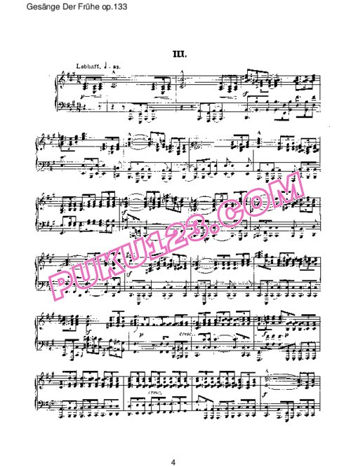 天天钢琴网-免费下载Schumann - Morning Songs Op.133