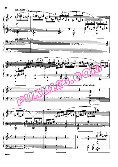 天天钢琴网-免费下载Schumann - Andante and Variations for two pianos Op.46 双钢琴