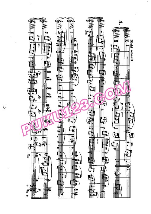天天钢琴网-免费下载Schumann - Bilder Aus Osten Op.66 - 4 Hands