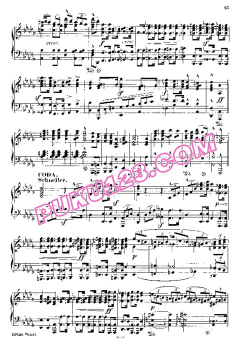 天天钢琴网-免费下载Schumann - Kirchner - Bilder Aus Osten Op.66 - Solo Piano 柯希纳改编钢琴独奏版