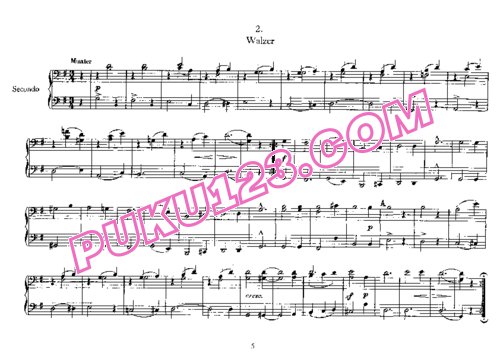天天钢琴网-免费下载Schumann - Kinderball Op.130 - 4 Hands