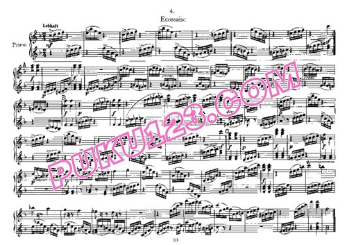 天天钢琴网-免费下载Schumann - Kinderball Op.130 - 4 Hands
