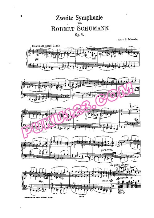 天天钢琴网-免费下载Schumann - Symphony No.2 in C Major Op.61 - Solo Piano